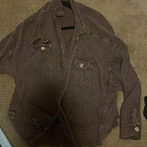 free people oversized shirt jacket